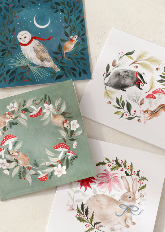 Woodland Christmas Card Set