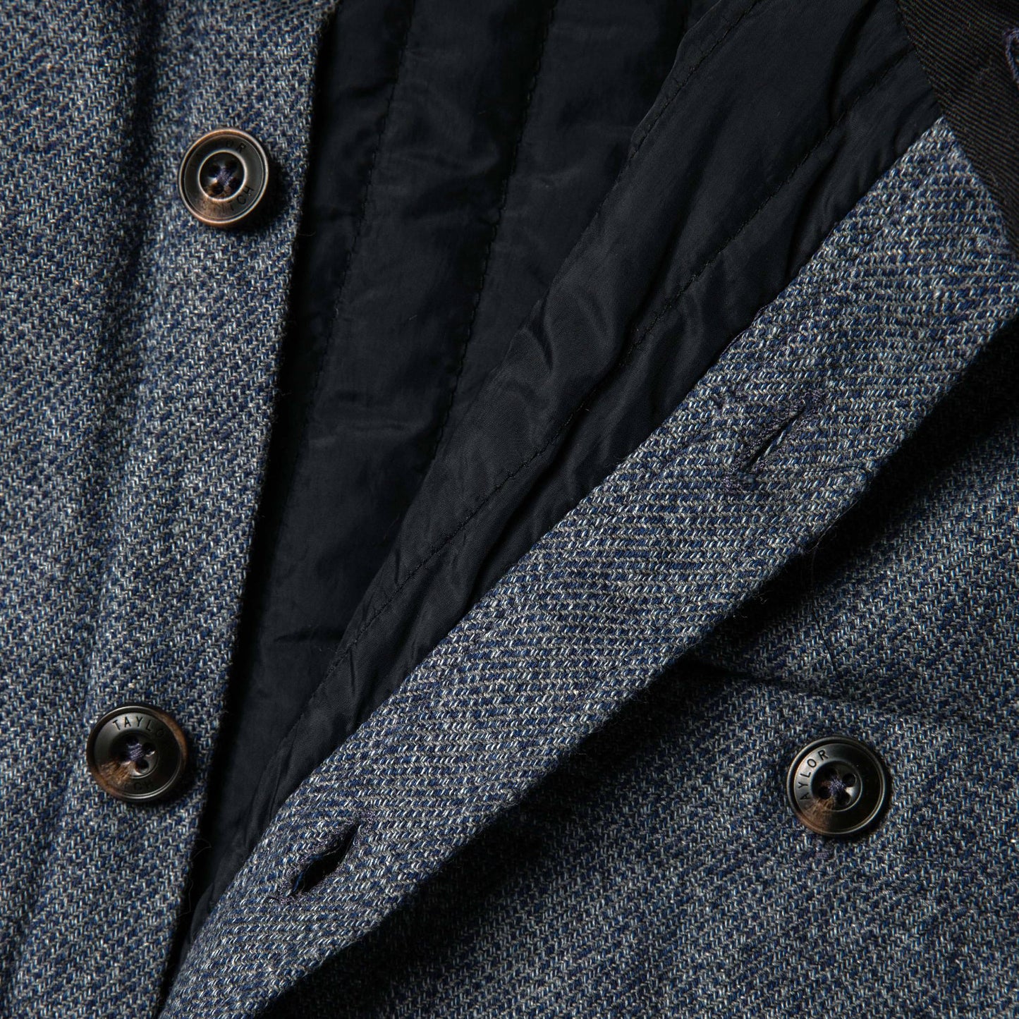 The Lined Utility Shirt in Indigo and Slate Twill