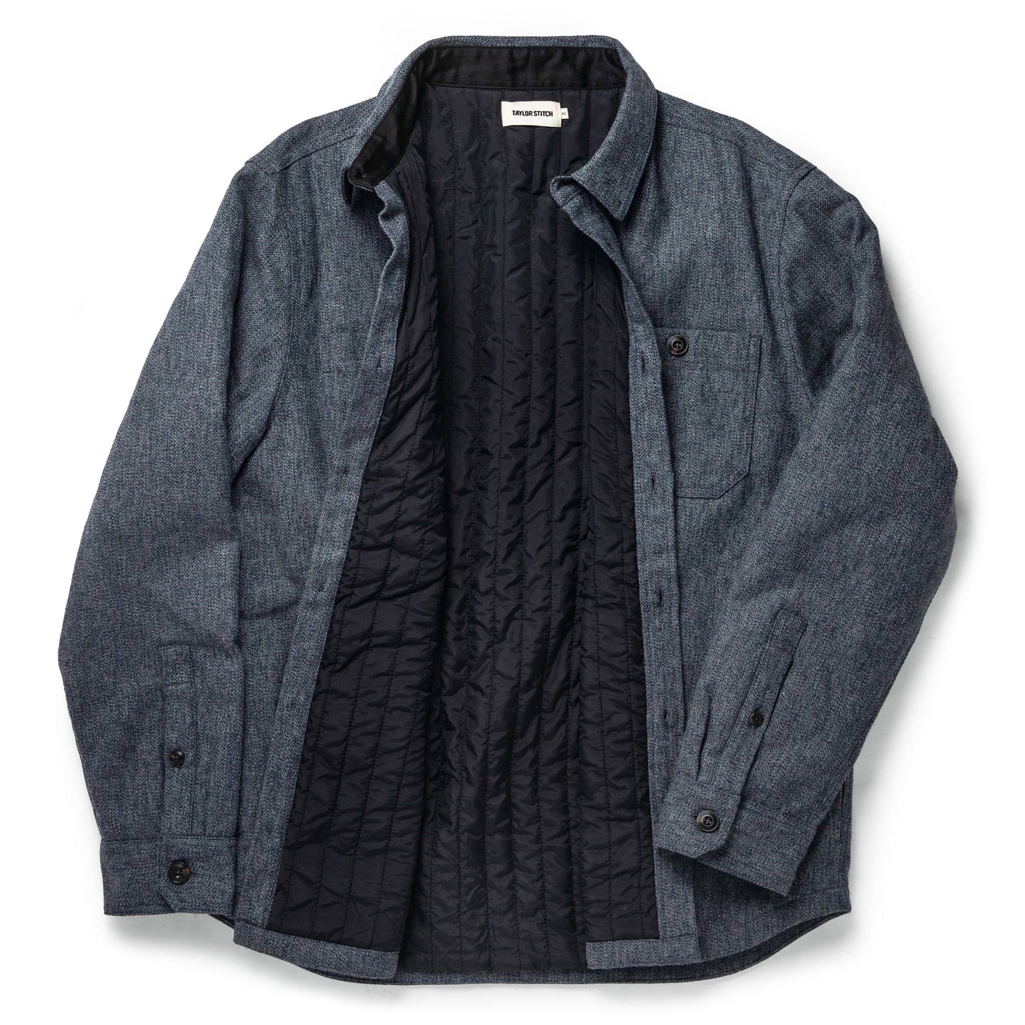 The Lined Utility Shirt in Indigo and Slate Twill