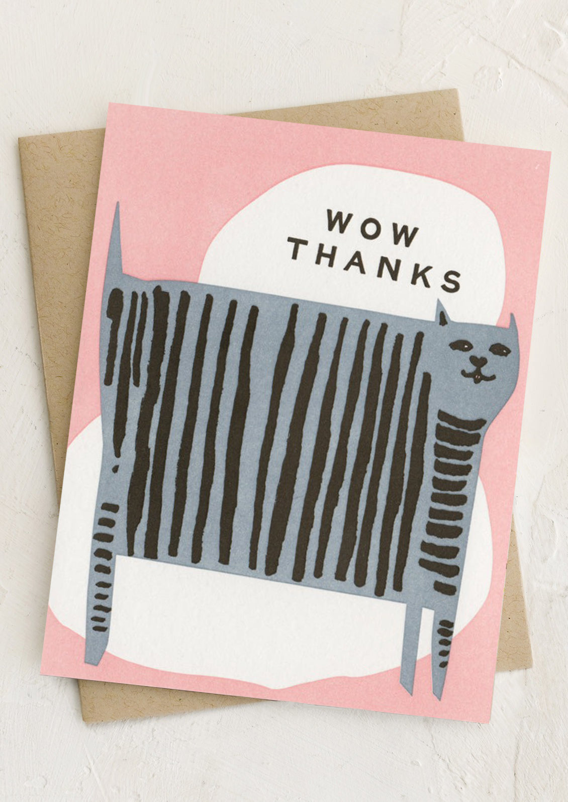 Grey Cat Thank You Card