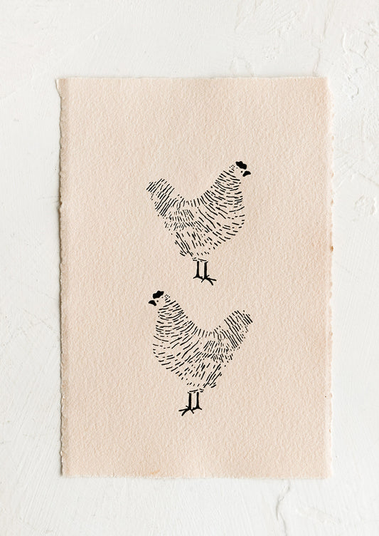 Yard Chickens Print