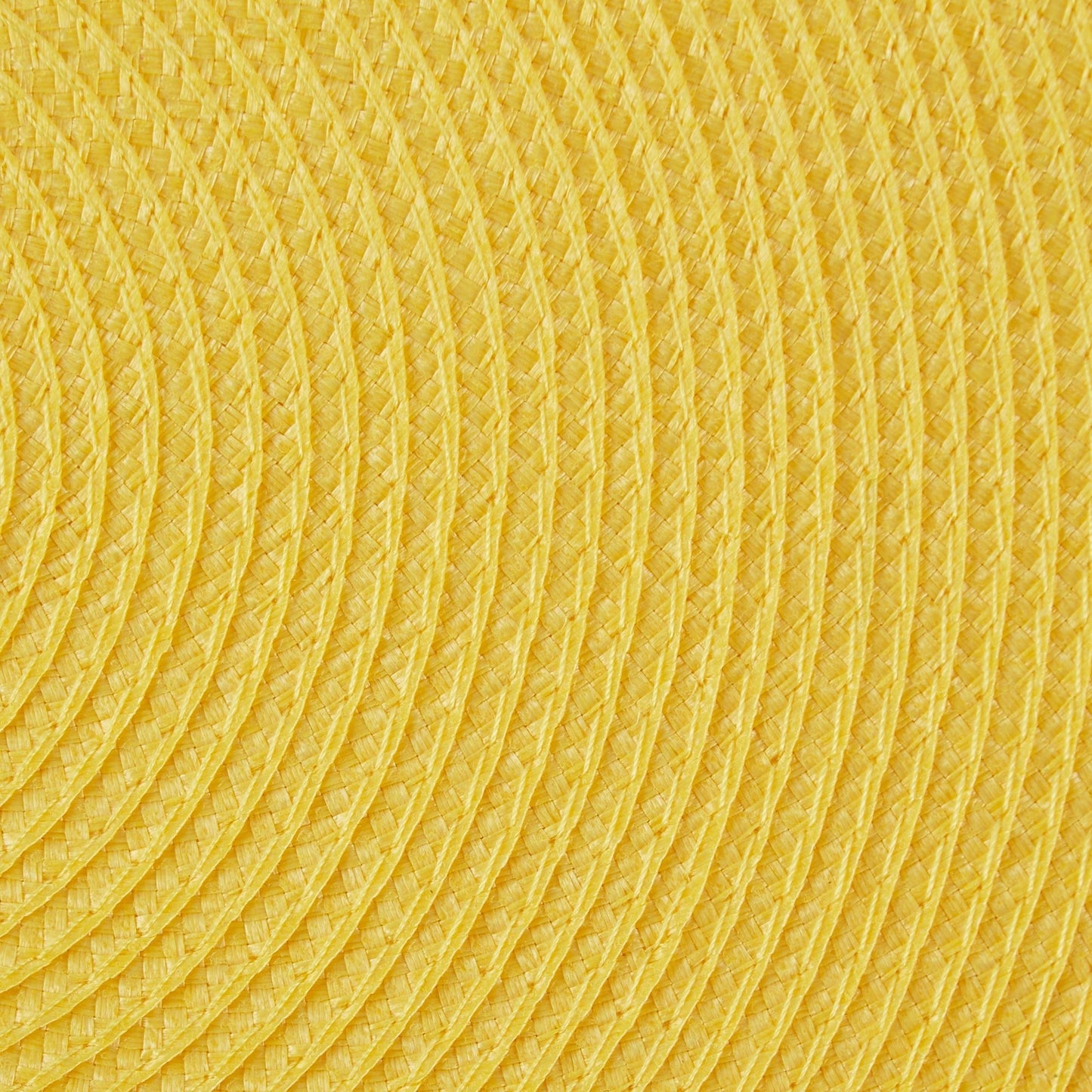 Yellow Round Woven Placemats, Set Of 6