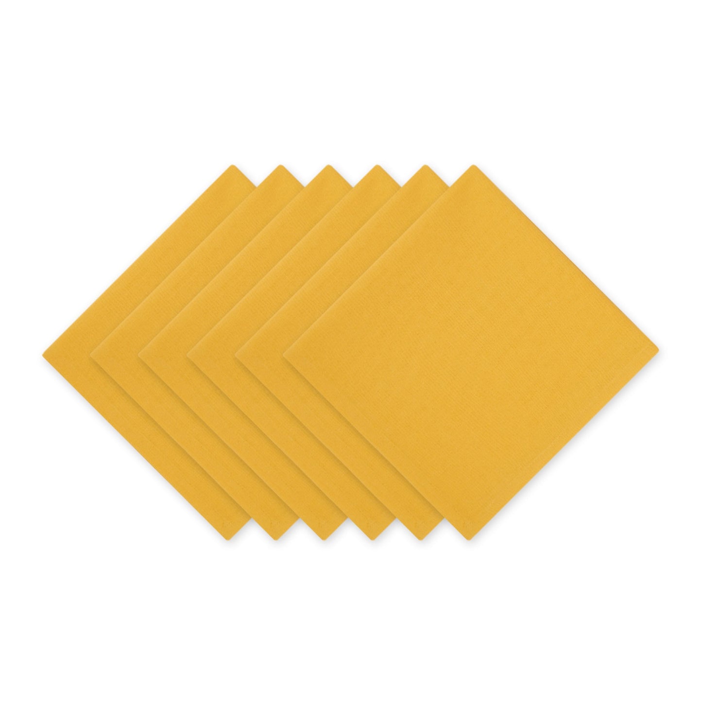 Yellow Solid Napkins, Set Of 6