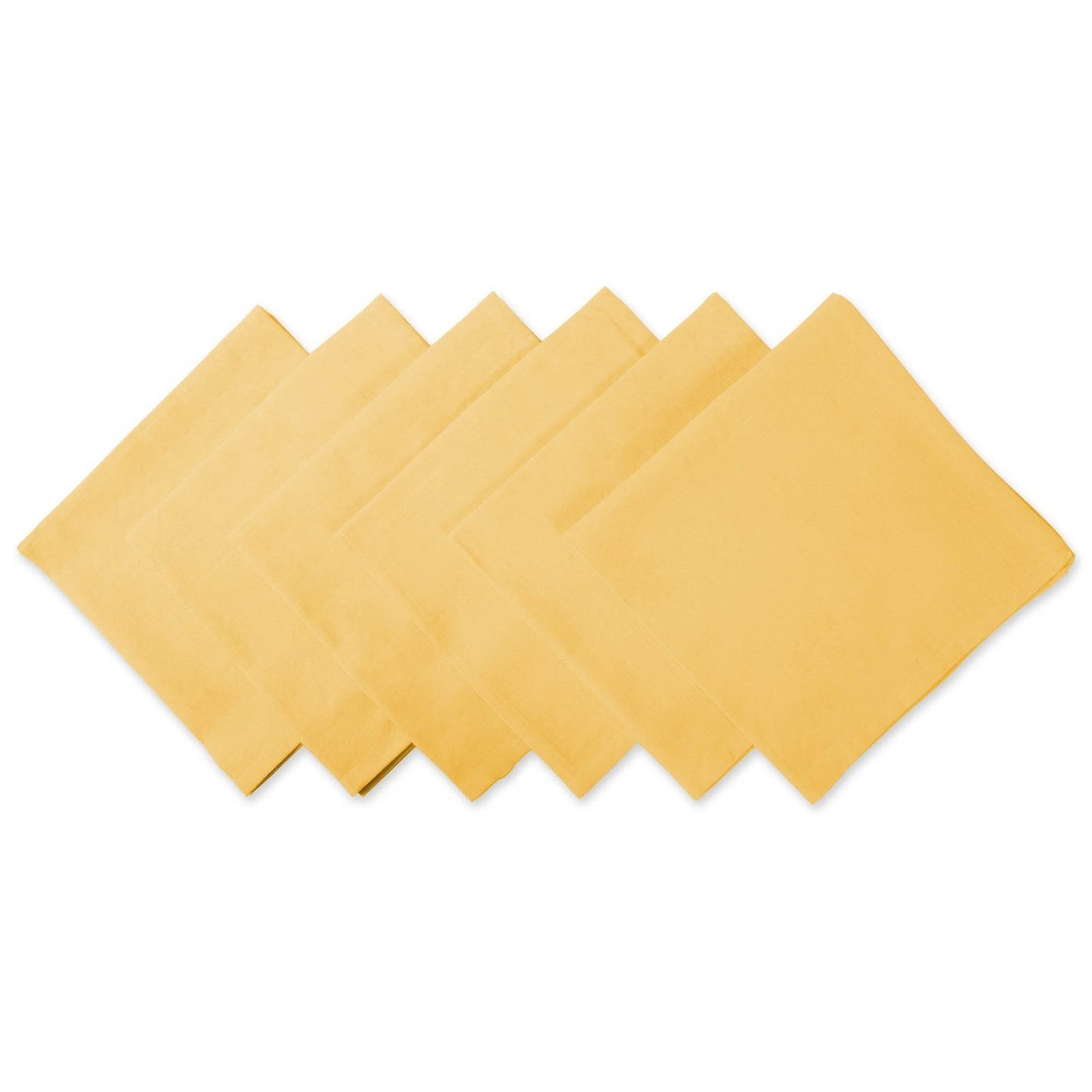 Yellow Solid Napkins, Set Of 6