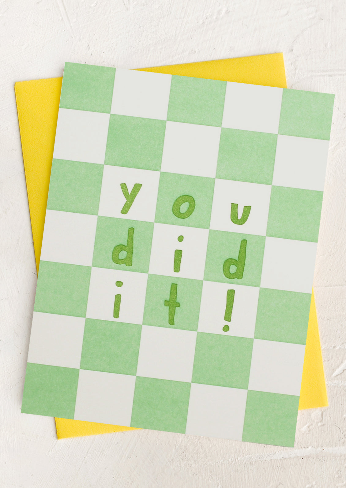Checkered You Did It Card