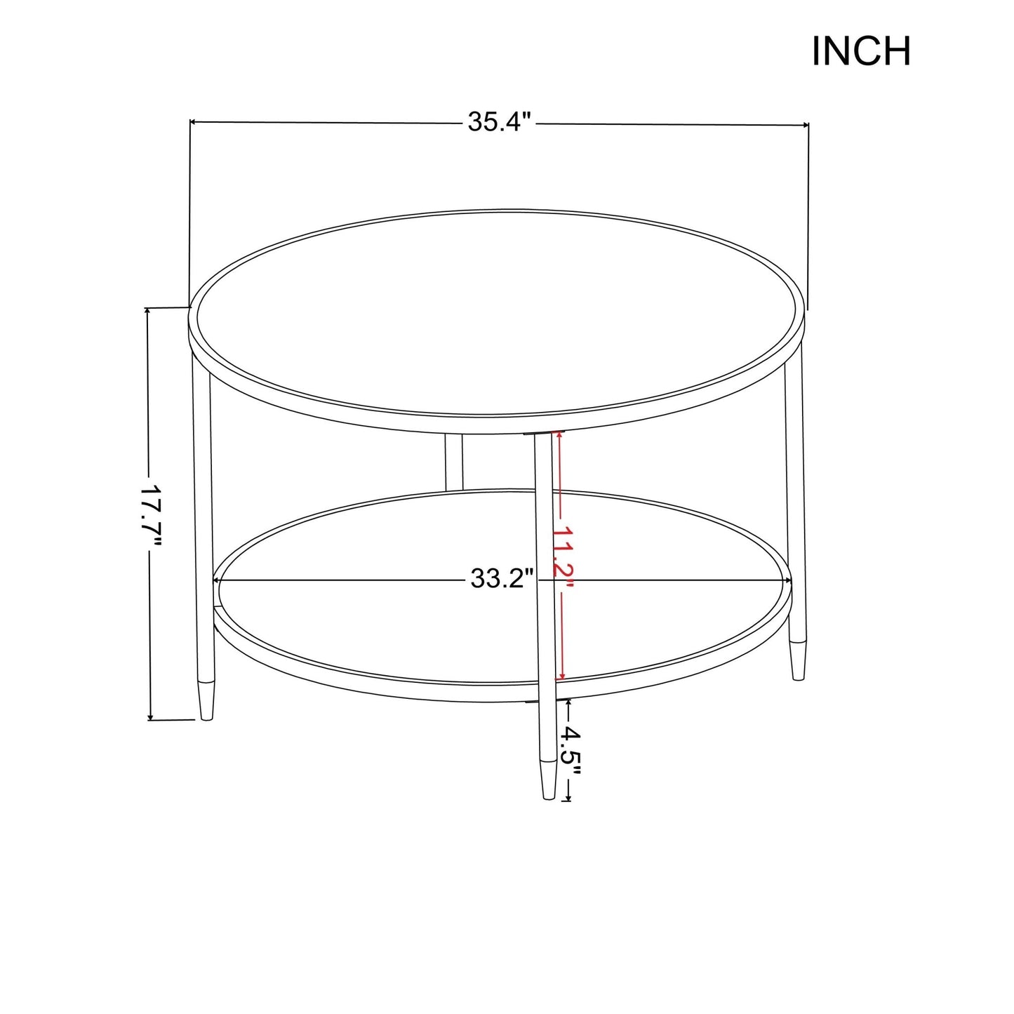 Zenith Round Coffee Table