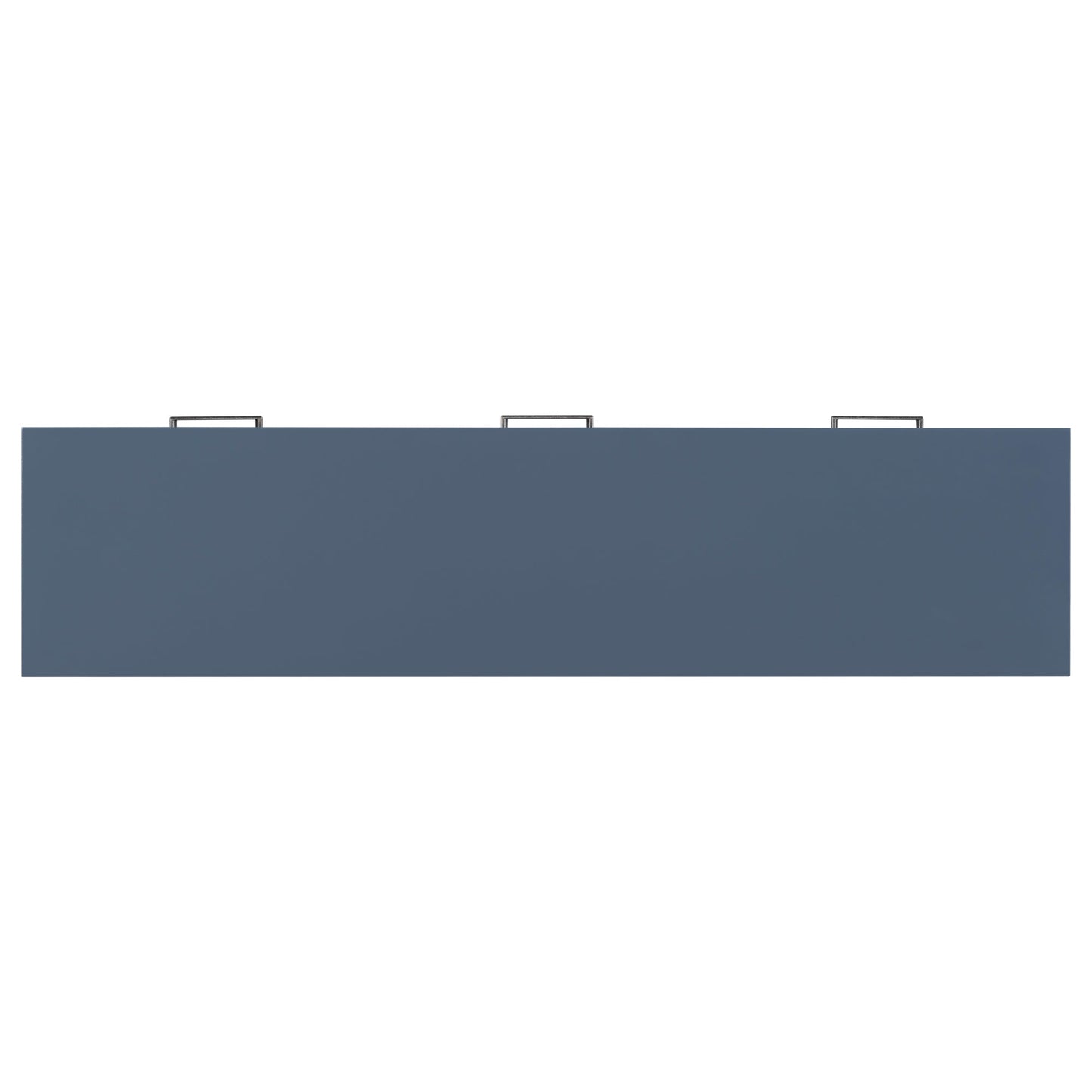 Zephyr Contemporary Blue 2 Tier Console Table with 3 Storage Drawers